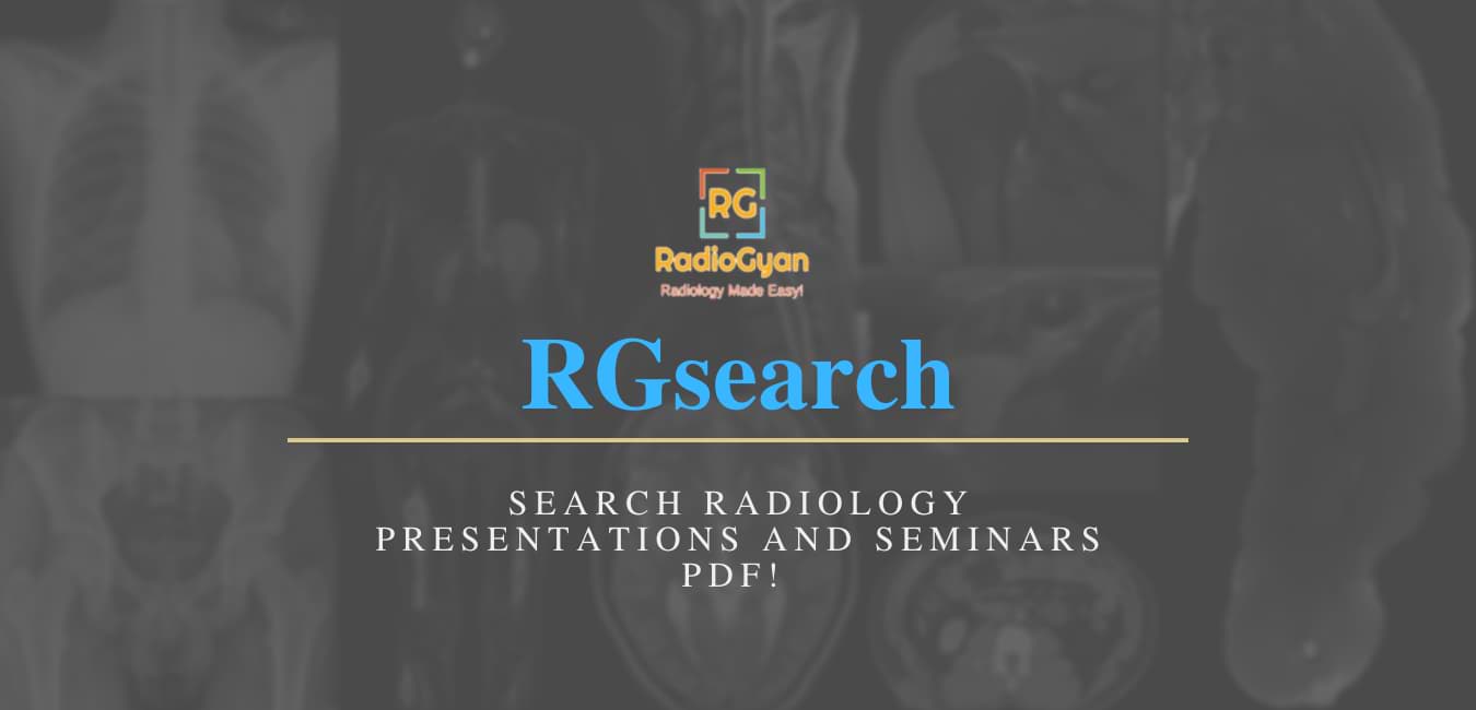 Customised search engine for radiology presentations and seminars 